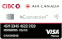 CIBC Air Canada<sup>®</sup> AC conversion™ Visa* Prepaid Card